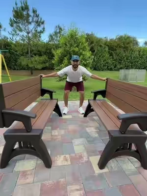 Convertable Bench and Table 😳 #convertabench #bench #outdoorfurniture #dealsforyoudays #qvc 