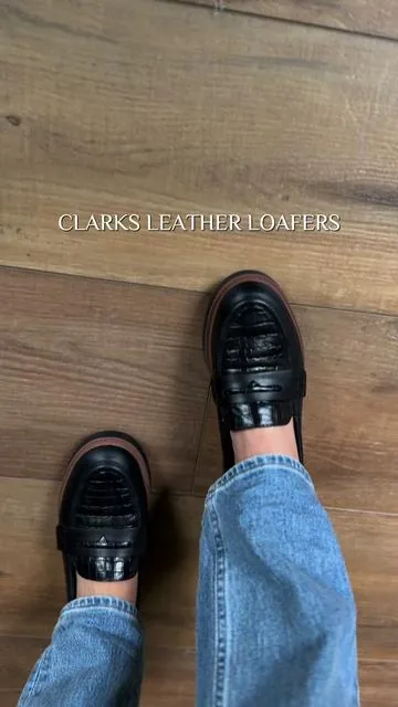 Clarks leather loafers are the absolute perfect fall staple shoe 👞 @QVC, Inc #clarks #dealsforyoudays #qvc #qvcsuperbrandday #loafers 