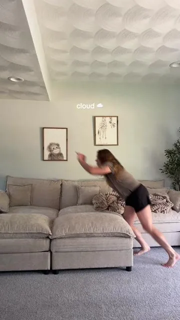 viral oatmeal cloud couch ☁️  #cloudcouch #livingroomgoals #homefinds #DealsForYouDays #SummerVibes 