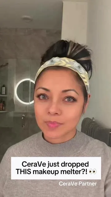 I’m obsessed with this @CeraVe makeup melter!  It’s a cream-to-water makeup melter with 3 essential ceramides + squalane. And right now — you can get 15% off the entire CeraVe shop + 20% off bundles! #CeraVePartner #DealsForYouDays #makeupremover  #sensitiveskin  #doublecleansing