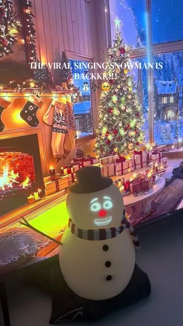 Grab him before he’s gone for good!!😭 literally sold out MONTHS before Christmas last year! #singingsnowman #talkingsnowman #frostbyte #christmasdecor #tiktokshopcreatorpicks 