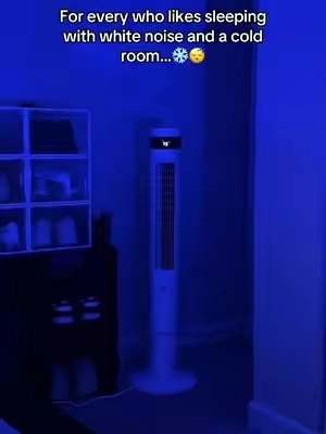Loves the sounds it gives off as well💨😴 #coolroom #summerheathack #antarcticstartowerfan #dealsforyoudays #summerwins 