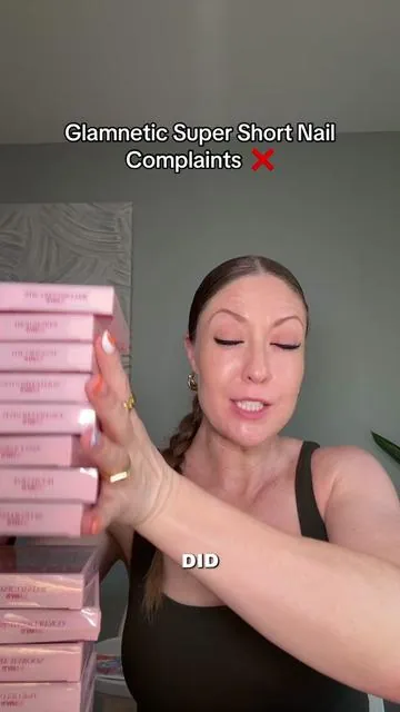 Did you hear about all the complaints @Glamnetic super short press on nails have been getting?! #pressonnails #shortnails #glamnetic #diynailsathome #pressons 