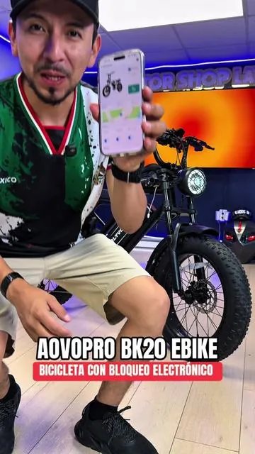 Aprovecha la oferta en la Ebike Aovopro Todo terreno que se bloquea con app #ebike #SummerWins #SummerVibes #tiktokshopcreatorpicks #DealsforYouDays 