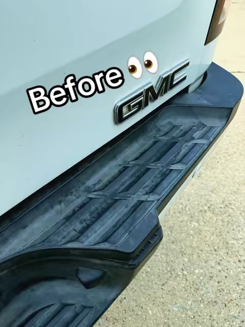 Stoner Car Care Trim Shine brought this faded wheel well back fast. Spray it on, let it level itself out, and watch the color come right back. #DealsForYouDays #SummerWins #stonercarcaretrimshine #truckdetailing #carcare