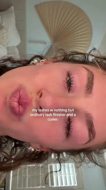 literally no lash serum too #ordinary #lashglue #lashfinisher 