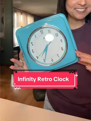 Add a touch of vintage charm to your kitchen! 🕰️✨ The Infinity Instruments 9” Retro Silent Kitchen Clock brings timeless style without the annoying ticking sound. Perfect for kitchens, coffee bars, offices, or anywhere you want a fun retro vibe with easy-to-read numbers and quiet operation. #RetroClock #KitchenDecor #VintageStyle #HomeDecor #KitchenInspo 