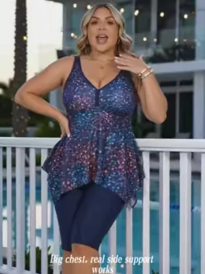 Sporty hem that’s never boxy.#DealsForYouDays #SummerWins #thememorialdays #hannanikole #tummycontrol #plussizefashion #quickdry #plussize #bikini #swimsuit #trip #vac #Summervibes