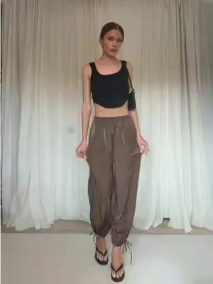 Already planning 10 different ways to style these. 🩰🤎 @H&M  #hm #balloonpants #fashiontok #brownoutfit #capsulewardrobe 