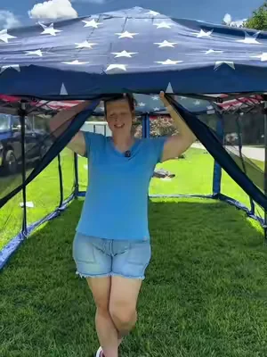 Your backyard deserves more than a tiny canopy. ⛱️ The Outsunny 10’ x 20’ Canopy creates the perfect shaded space for parties, cookouts, graduations, and summer gatherings while the mesh netting helps keep bugs away. Big enough for the whole family and easy to take anywhere. #canopy #party #outdooressentials #DealsForYouDays #tiktokshopcreatorpicks 