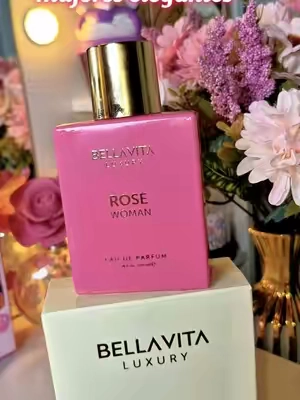 Bellavita Luxury Rose Woman Eau De Parfum 100ML | Floral & Long Lasting Perfume for Women | Luxury & Romantic Fragrance Gift for Women | Vegan & Cruelty Free | Super Brand Day Exclusive #perfume #dealsforyoudays @BellaVitashop 