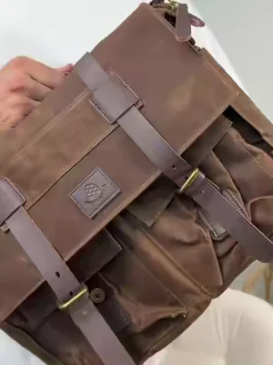 waxed canvas briefcase, leather briefcase, vintage messenger bag, mens work bag, professional laptop bag, everyday carry bag, office essentials, rugged briefcase, business travel bag, heritage style bag, waxed canvas bag, commuter bag, executive style, TikTok mens finds, work accessories #DealsForYouDays #briefcase #mensstyle #workbag #edc