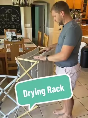 This drying rack is so sturdy too! @L I V O #dryingrack 