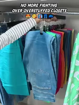 Spare clips work for scarves, belts & small bags #ScarfStorage #BeltOrganizer #Multipurpose #OrganizationGoals #tiktokviral 