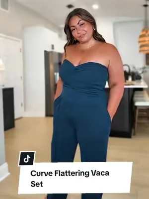 Love packing these! They don't wrinkle easily and they save me when that vacation bloat hits @btfbm_us  #btfbm #twopieceset #twopieceoutfit #curvyfashion #tiktokshopcreatorpicks 