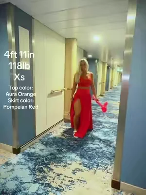 I love this color red! 😍😱 this set is Bought separately! @Halara @Halara Glam #halara #halaratiktokshop #halaraeveryday #cruise #vacationoutfits 