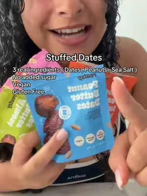 I’ve been OBSESSED with these nut filled dates. Such a healthy alternative to candy #healthy #snacks #sweettooth #fyp 