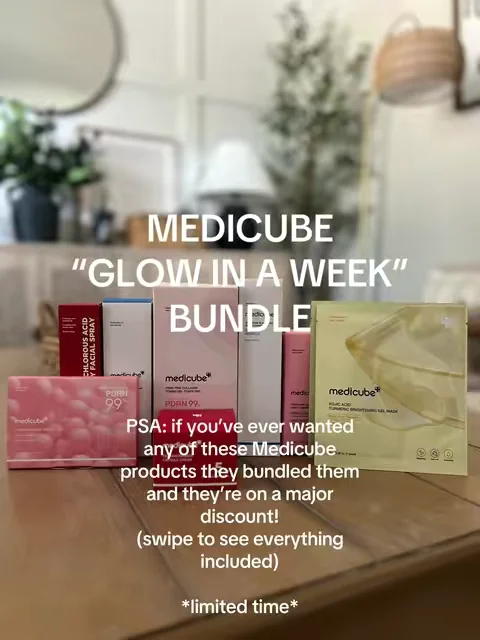 Okay, can we talk about how expensive it would be to buy all of these products separately? Because that’s exactly why I grabbed the Medicube Glow in a Week Bundle. If you’ve been wanting to try Medicube but didn’t know where to start, this literally takes the guesswork out of it. You get an entire routine instead of buying one product and hoping for the best. I feel like this is one of those deals where you either grab it now or end up paying way more later trying to piece everything together individually. #medicube #medicubeskincare #skincare #skincareproducts #skincareroutine 