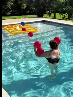 Beat the heat with this giant inflatable pool tic tac toe game! Perfect for pool parties, family fun, and summer backyard memories. #PoolGames #SummerFunIdeas #tiktokshopcreatorpicks  #dealsforyoudays  #SummerVibes 