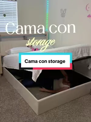 Cama con storage #cama #bed #storage #camas #dealsforyoudays