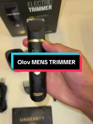 Men’s ELECTRIC OLOV TRIMMER!! #tiktokshop #olovbodyhairtrimmer #tiktokmademebuyit #olov #mengrooming 