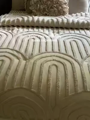 POV: Your bed finally looks expensive. 🤍 This tufted comforter completely changed the look of my bedroom. The textured arch design makes it feel so cozy and high-end, and it’s one of those comforter sets that elevates the whole room #dealsforyoudays #summervibes #bedding #comforterset #comforter 