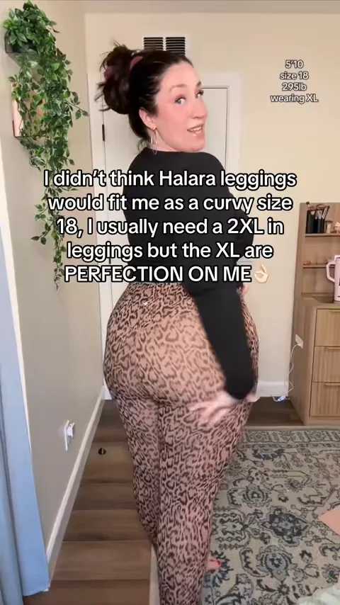 Especially these leopard print leggings because the listing only goes up to XL. Then I saw a girl on my FYP saying that the XL fit her as a size 18, and as someone who is also a size 18 and usually wears 2XL leggings I needed to see if that was true for me too. These are SO FLATTERING and so comfortable. The tummy control band snatches in my apron belly, they’re long enough on my 5’10 body, and smoothing across my thighs (especially with all of the detail of the leopard print) LOVE THESE. 🙌🏻 #halara #plussizefashion #tummycontrol #tiktokshopcreatorpicks #leggings @Halara 
