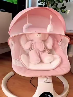 Baby Electric Bouncer for Infants, Baby Swing, 5 Speeds and 10 Lullabies, Bluetooth Music, Remote Control, Adjustable Backrest, Indoor Use #DealsForYouDays #BABYSWING 