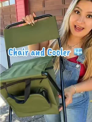 Silla con hielera #chair #cooler #dealsforyoudays #campinglife 
