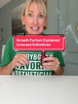 Growth factors explained by a Licensed Esthetician #licensedesthetician #medicube #dealsforyoudays 