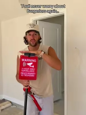 The cheapest security upgrade for your home might be the one everyone sees first. 🚨🏡 This solar-powered warning sign lights up at night, grabs attention instantly, and helps make unwanted visitors think twice before stepping onto your property. #HomeSecurity #SecuritySign #SolarPowered #SmartHome #HomeSafety 