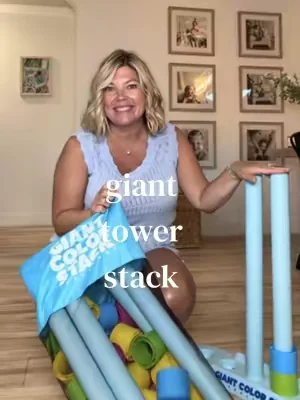 We LOVE this giant tower stack game 😍 #fyp #fypシ #dealsforyoudays #summerwins 