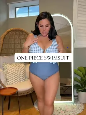 The cutest bathing suit!  #summerwins #dealsforyoudays #bathingsuit #midsizefashion #swimsuit 