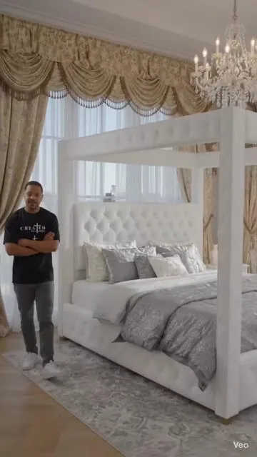 Hotel Comfort: AMERLIFE Deep-Tufted Velvet Upholstered Bed Frame No Box Spring Required 👑🛏️ #tiktokshop #velvetbed #luxuryfurniture #interiordesign #dealsforyoudays 