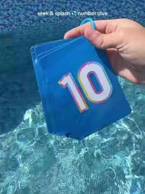 Fun and educational game for the pool 🏊‍♀️ #diving #pool #poolgame #swimming #summerfun 