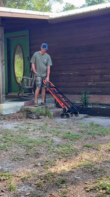 This stair climbing cart is great for moving heavy objects up and down stairs and steps #stairclimber #cart #homeupgrade #dealsforyoudays #vevor @VEVOR Outdoor Store 