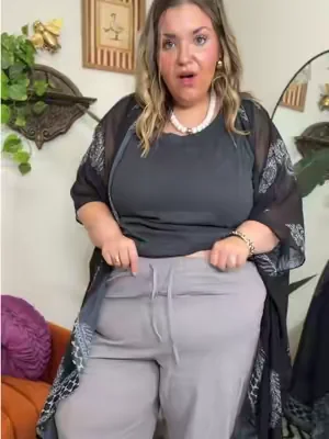 Plus size cotton pants!!! I’m a size 24W and 5’6” wearing the 3X in this plus size piece! #DealsForYouDays #TikTokShopCreatorPicks #SummerWins 