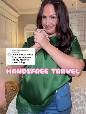 Replying to @breeleaves #QVC #HIPPOUCH #dealsforyoudays #RFIDBLOCKING #handsfreebag 