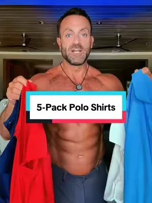 This 5-pack of men’s polo shirts makes it easy to upgrade your wardrobe with comfortable, breathable, and versatile styles you can wear anywhere. Perfect for work, golf, travel, casual outings, or everyday wear. Great fit, easy to match, and an unbeatable value for five polos. #menspoloshirt #poloshirt #mensstyle #SummerVibes #DealsForYouDays 