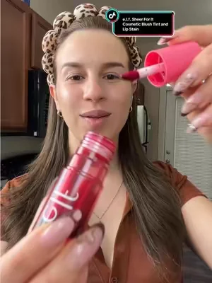 Envío gratis!!✅✨😍super linda y económica ! e.l.f. Sheer For It Cosmetic Blush Tint and Lip Stain  #elf #liptint #lipstain #blush #longlasting 