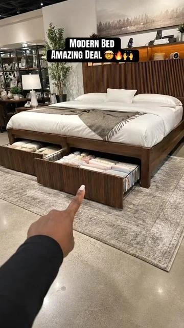 In love with this stunning bed 🥰🤌🤌 #luxury #modern #furniture #bed #dealsforyoudays 