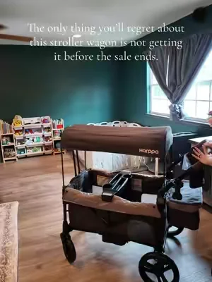 It’s definitely a stroller wagon worth getting!  #strollerwagon #harppababy #harppa #dealsforyoudays @Harppababy.us