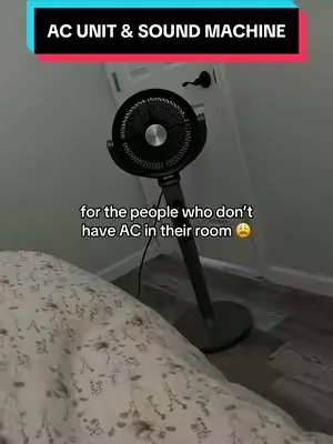 I honestly can’t sleep any other way 😴 #bedroomfan #coolingfan #sleephack #summerheat #tiktokshopcreatorpicks 