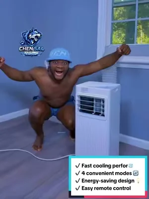 Hot room? No problem! 😮‍💨🔥 This portable air conditioner is designed to help keep your space cool and comfortable during those hot summer days ☀️❄️ ✔️ Fast cooling performance 🧊 ✔️ 4 convenient modes 🔄 ✔️ Energy-saving design 💡 ✔️ Easy remote control 🎮 ✔️ 24-hour timer ⏰ ✔️ Great for bedrooms & dorms 🏠 ✔️ Easy to move from room to room 🚶‍♂️ Stay cool, sleep better, and enjoy summer without the heat! 😍❄️ #PortableAC #AirConditioner #SummerMustHave #HomeEssentials #Chen_Sal