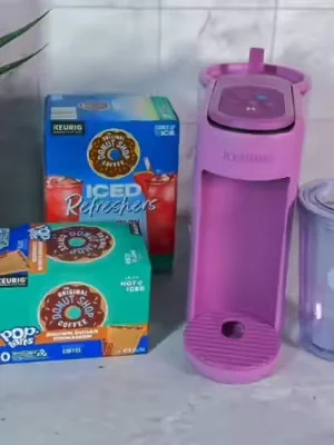 @qvc has the Keurig K-Cup Mini Mate Plus Bundle for an insane price.  This Keurig Coffee Maker is less than 5 inches wide and perfect for small spaces and tiny places.  There is limited stock for this coffee lover's Drop...  #keurig #coffeemaker #coffeemachine #coffee #coffeetiktok