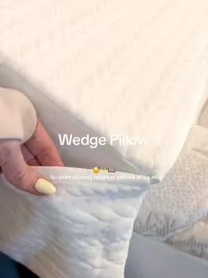 Such a simple fix for anyone who wakes up with pillows everywhere. Better sleep and no more reaching behind the bed every morning. 😴🛏️✨  #BetterSleep #BedroomHack #BedWedge #TikTokShopCreatorPicks