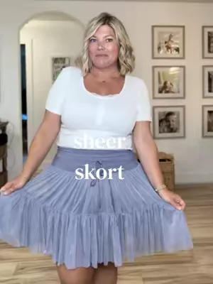 OBSESSED with these sheer skorts 🤩 #fyp #fypシ #dealsforyoudays #TikTokFashion 