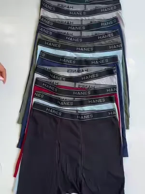 Hanes Men's Cotton Boxer Briefs 10-pack Underwear Multi Pack Comfortable Fit Soft Stretch Fabric Breathable ##boxer##underwear##ropainterior##hanes##tiktokshop