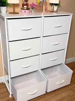 #dresser #bedroom #dresserorganization #dealsforyoudays Cómoda para dormitorio con cajones organizadores, torre de almacenamiento de tela