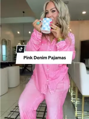 THE Pink Pajamas are back in stock & at such a good price rn☁️ #pajamas #pajamasset #Summerwins #DealsForYouDays #comfypajamas @Just Being Jordann 